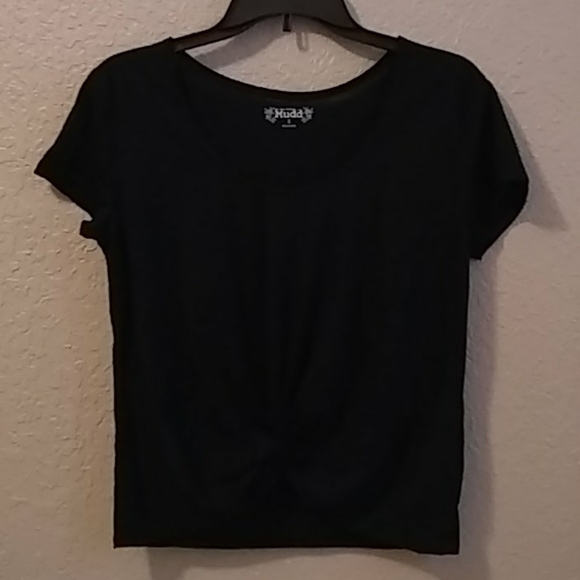 Black Shirt with a small twist in front - Picture 1 of 1